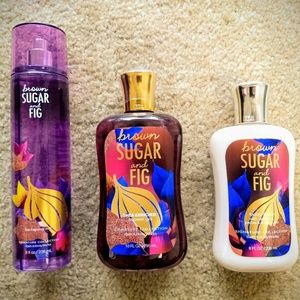 SOLD: Bath and Body Works Brown Sugar & Fig Set